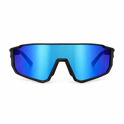 couleur Negro Azul — VeloVista™ – Gafas deportivas panorámicas, lente de una sola pieza y montura TR90 ultraligera