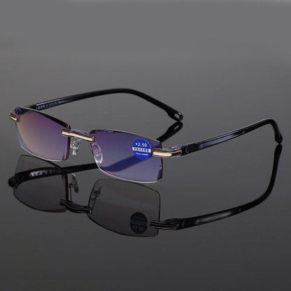 couleur Negro — Gafas de Lectura Progresivas Sin Montura – Anti Luz Azul