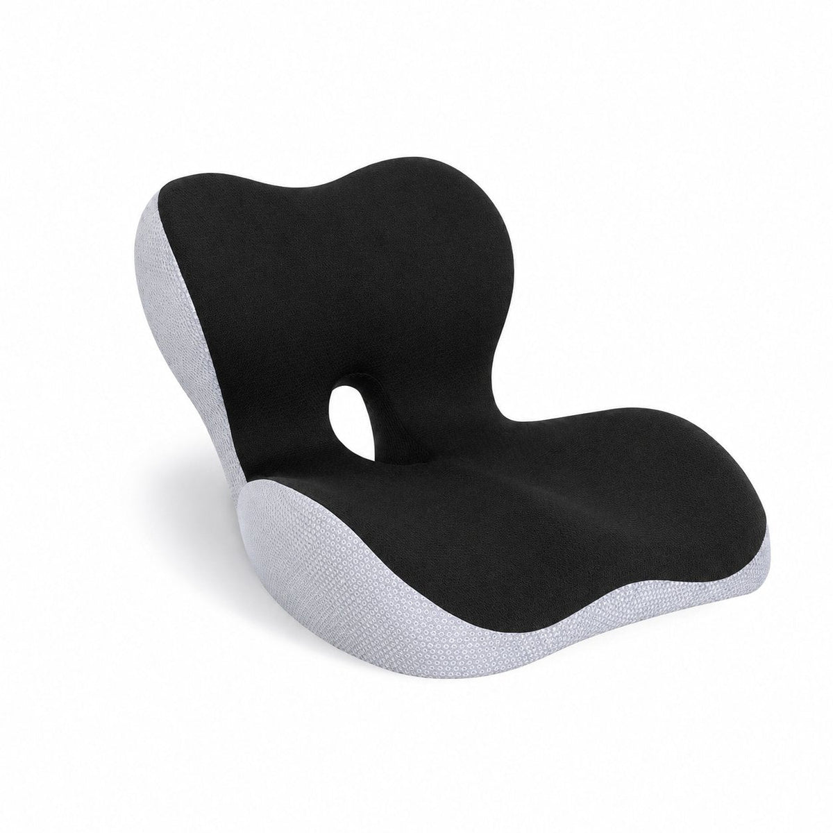 couleur Negro — Cojín Ergonómico con Respaldo Lumbar – Asiento y Respaldo de Espuma Viscoelástica en una Sola Pieza