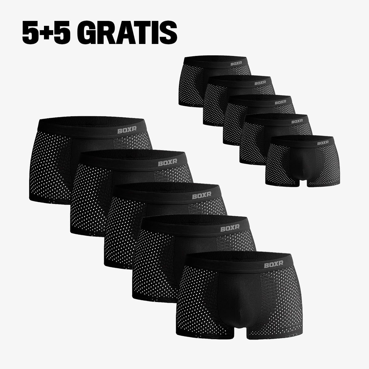 couleur Negro — Bóxers de Bambú Transpirables – Pack de 4