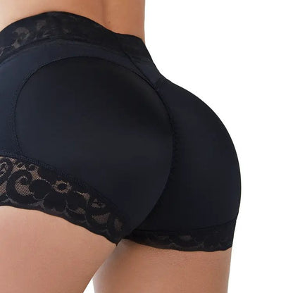 couleur Negro — CurvaLift™ – Short Push-Up de Tiro Alto Sin Costuras