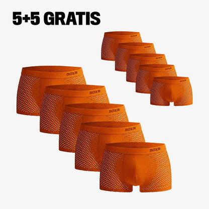 couleur Naranja — Bóxers de Bambú Transpirables – Pack de 4