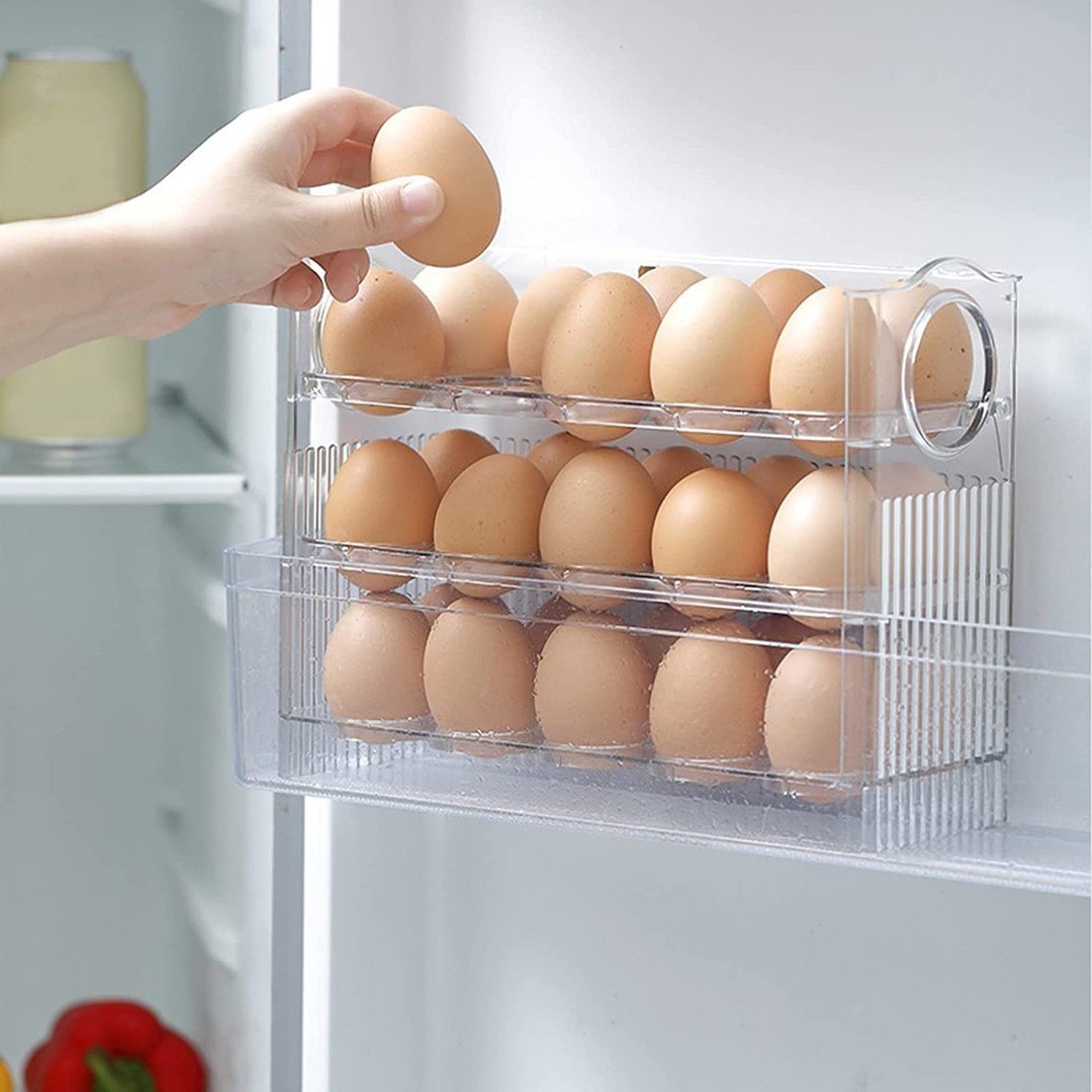 packshot — OvoStack™ Organizador de Huevos Apilable — Pack de 2