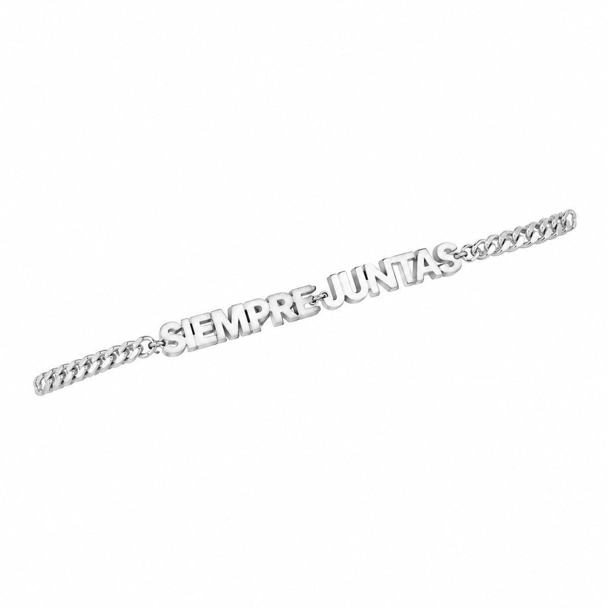 couleur Plateado — Pulseras «Siempre Juntas» – Dúo de acero inoxidable (2x1)