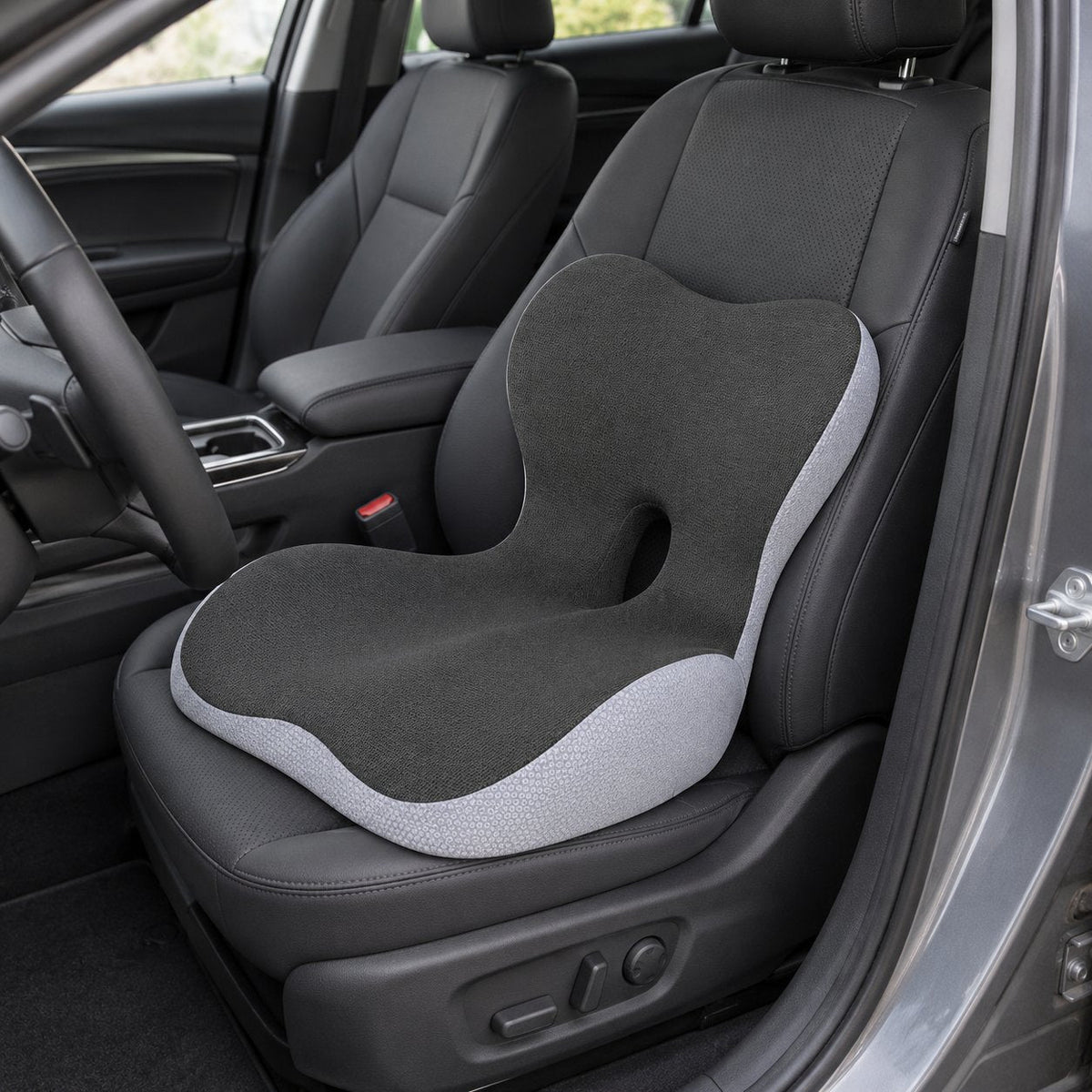 situation — Cojín Ergonómico con Respaldo Lumbar – Asiento y Respaldo de Espuma Viscoelástica en una Sola Pieza