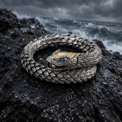 situation — Pulsera Jörmungandr – La Serpiente del Mundo en Acero Inoxidable