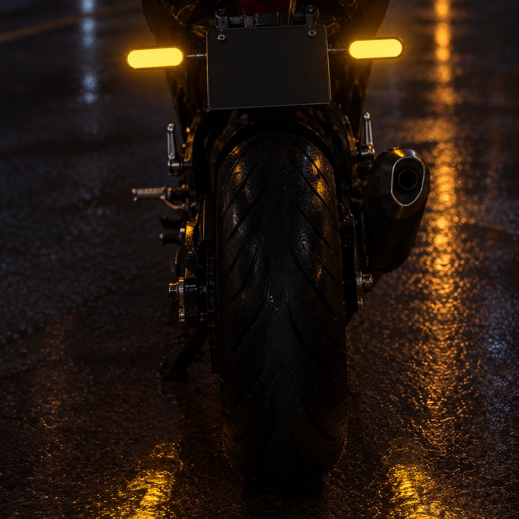 situation — Intermitentes LED para moto con proyección al suelo (par)