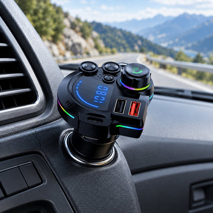 situation — Transmisor FM Bluetooth 5.3 para coche con carga rápida doble QC3.0 + PD 20W