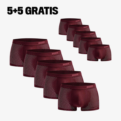 couleur Rojo — Bóxers de Bambú Transpirables – Pack de 4