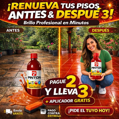 couleur Rojo — Pintura Restauradora para Suelos – Color Intenso y Acabado Brillante