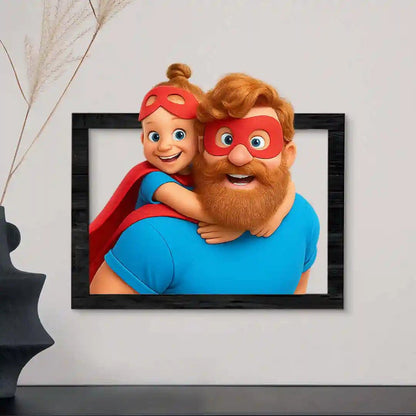 situation — Cuadro Animado 3D Personalizado — Tus personajes salen del marco