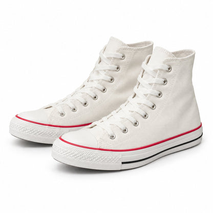 packshot — Zapatillas Altas Blancas de Piel Sintética