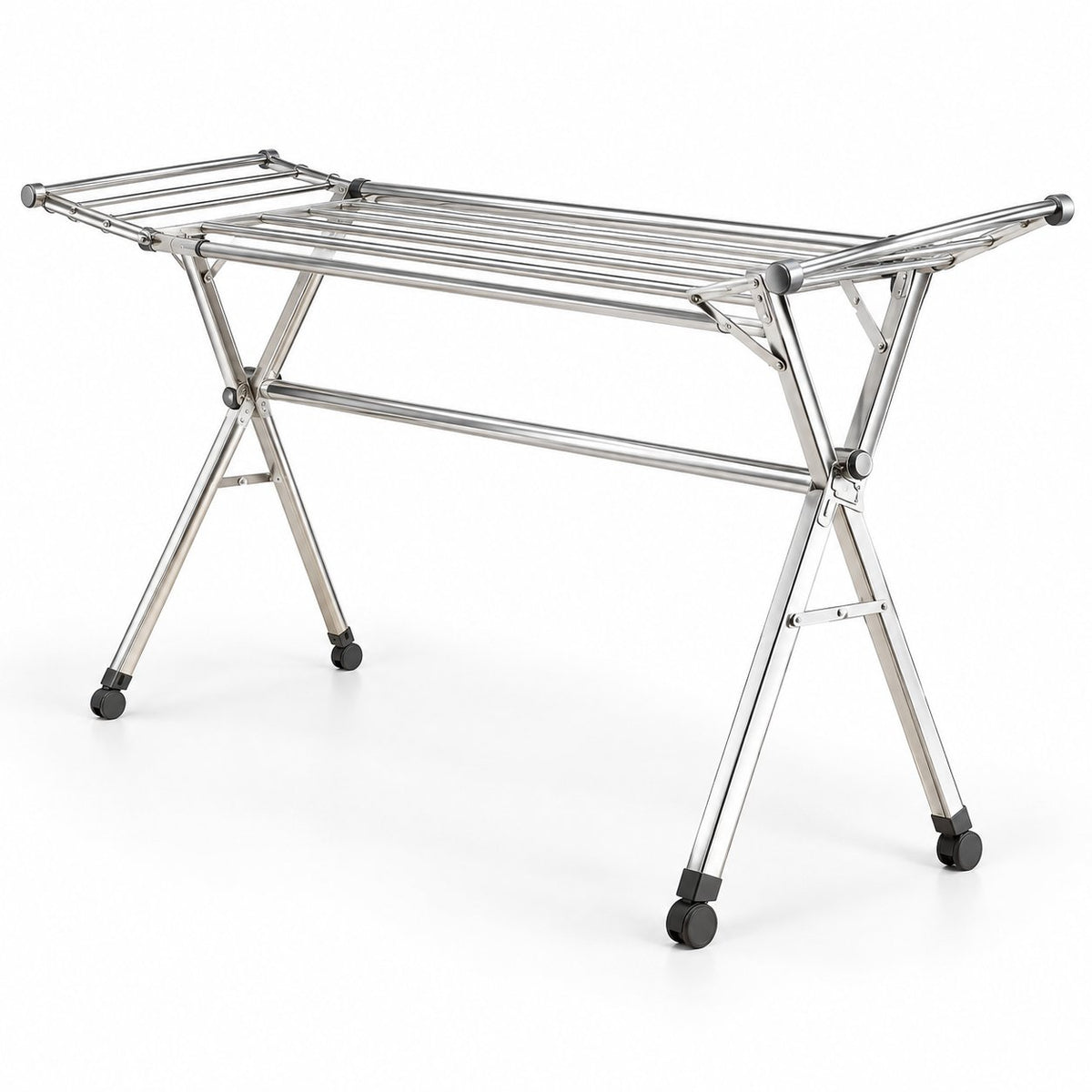 packshot — Tendedero Plegable Extensible XXL de Acero Inoxidable