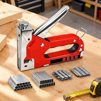 situation — Grapadora Manual 4 en 1 Pro – Madera, Tapicería y Bricolaje