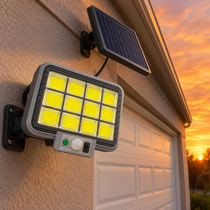 situation — Lámpara Solar de Pared con Panel Separado y Sensor de Movimiento