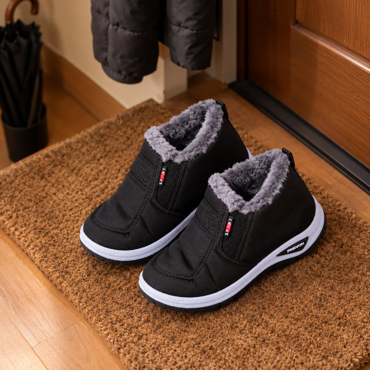 situation — CalidoPaso™ – Botines de Nieve con Forro de Pelo, Sin Cordones