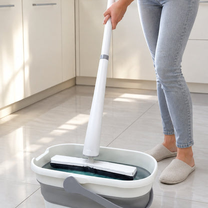 situation — Cubo Plegable con Ruedas 18 L – Se Guarda Plano en Cualquier Rincón