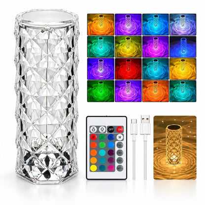 packshot — LumiCristal™ – Lámpara LED de Cristal Acrílico con Mando a Distancia