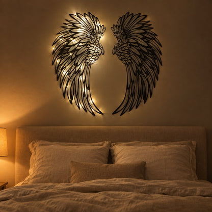 situation — Alas de Ángel de Metal para Pared – Decoración de Acero Calado