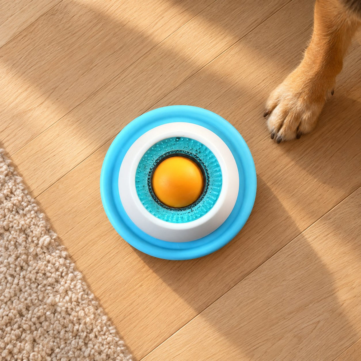 situation — Cuenco Lamedor Anti-Glotón con Bola Giratoria para Perros y Gatos