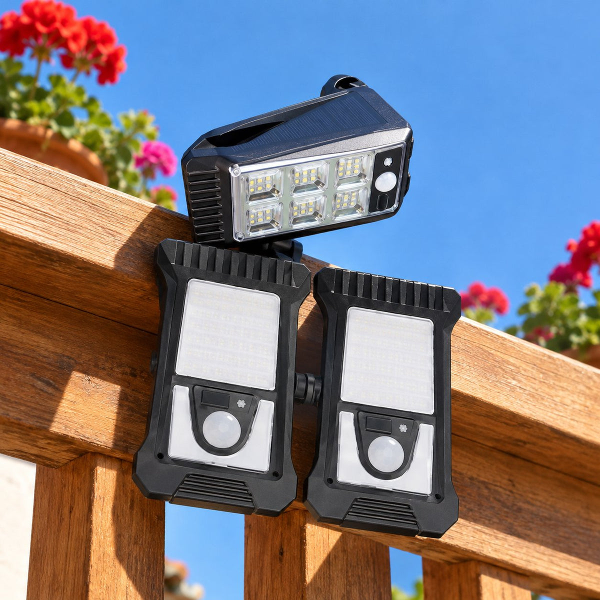 situation — SolClip™ – Lámpara Solar LED con Clip y Sensor de Movimiento, sin cables ni taladros