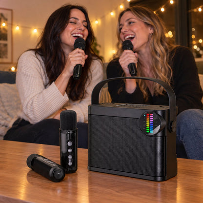 situation — Altavoz Karaoke Bluetooth con 2 Micrófonos Inalámbricos