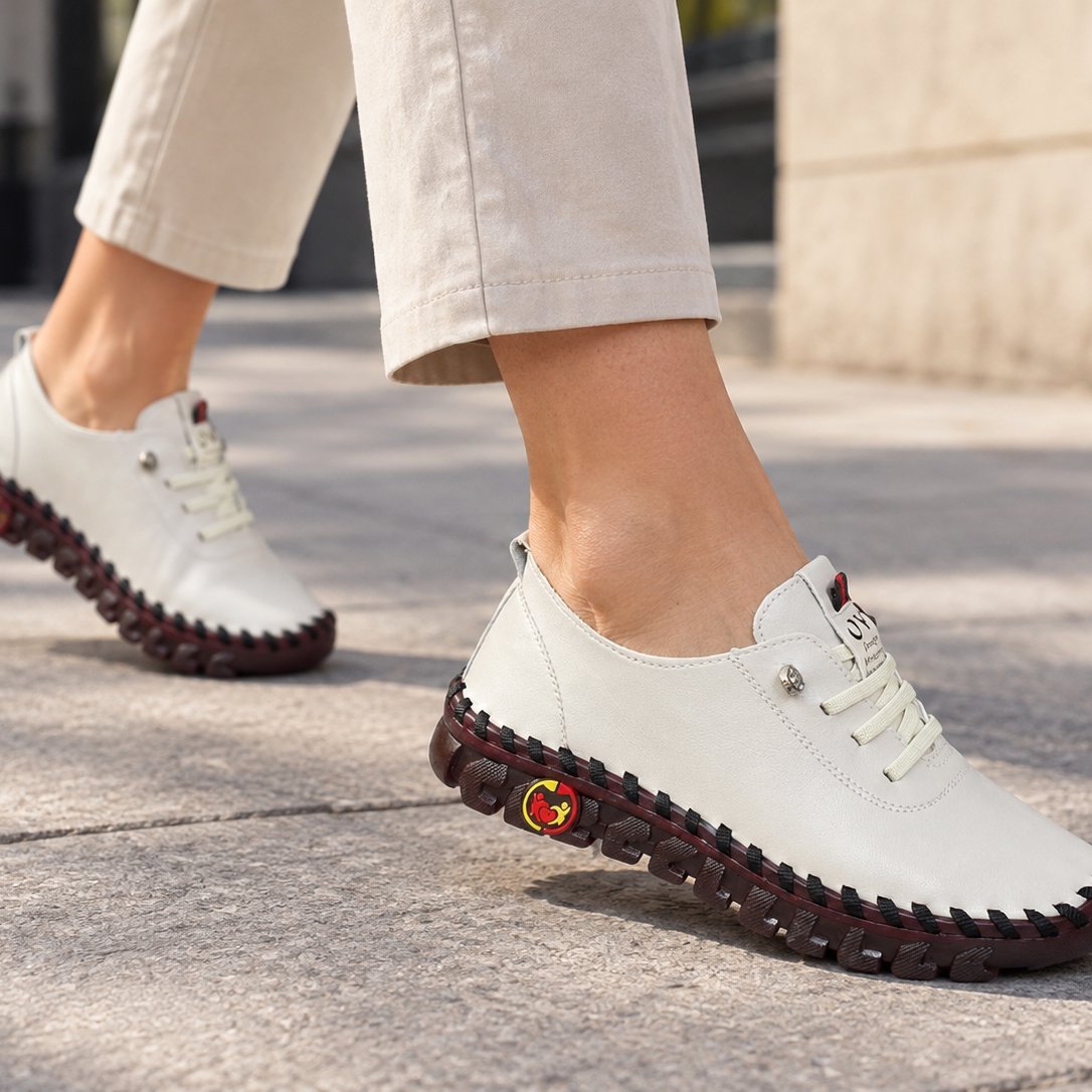 situation — Mocasines de piel suave con suela flexible – Comodidad de la mañana a la noche