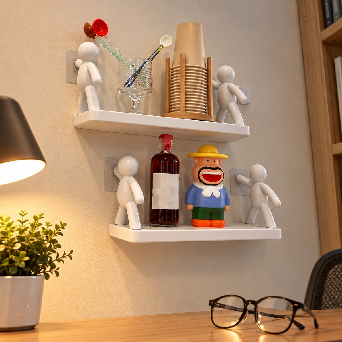 situation — Estante Adhesivo Humanoide para Pared – Sin Taladro