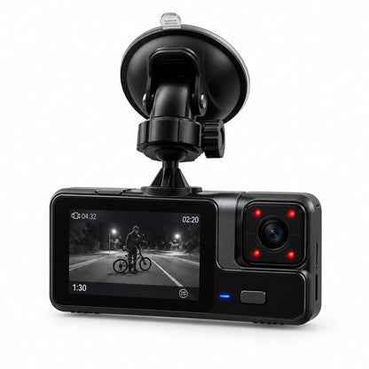 packshot — Cámara de coche 1080P – frontal + interior con visión nocturna