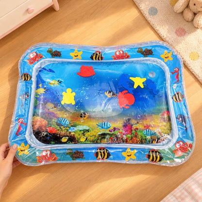 situation — Alfombra de Agua Sensorial para Bebé – Juego Boca Abajo con Peces Flotantes