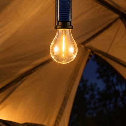 situation — Bombilla LED Solar con Gancho — Recargable por Sol o USB
