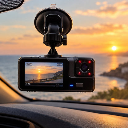 situation — Dashcam 1080P con pantalla de 2" y visión nocturna — hasta 3 cámaras