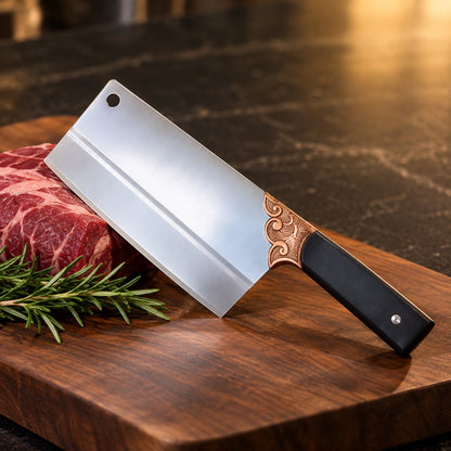situation — Cuchillo Cebollero Chino Forjado – Hoja Rectangular