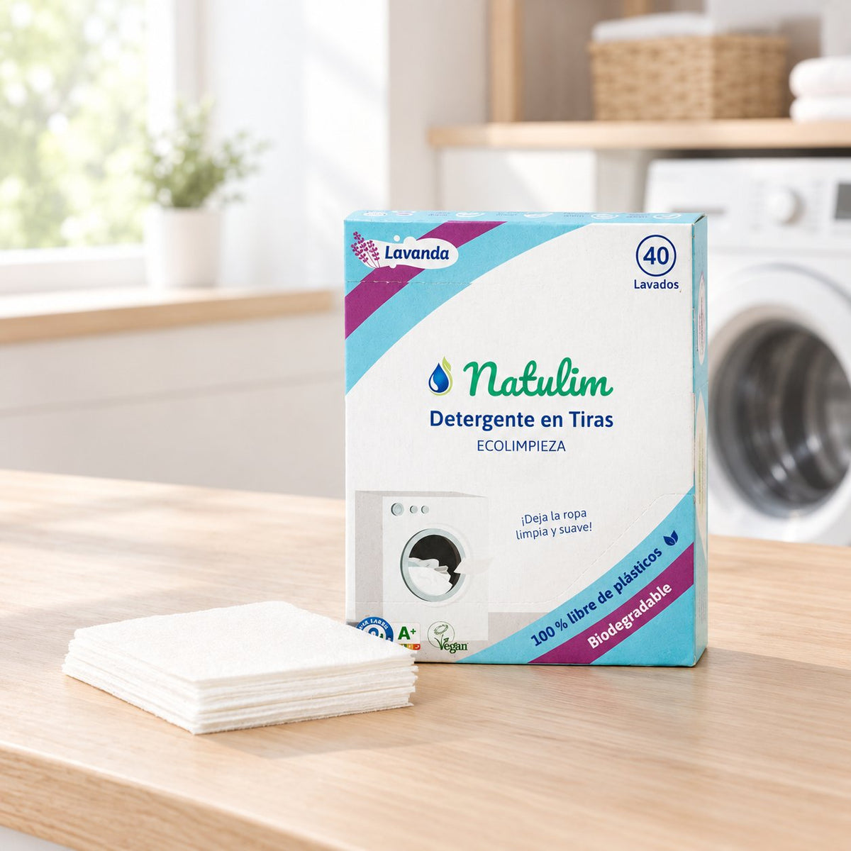 situation — Eco-Tiras de Detergente · 40 lavados