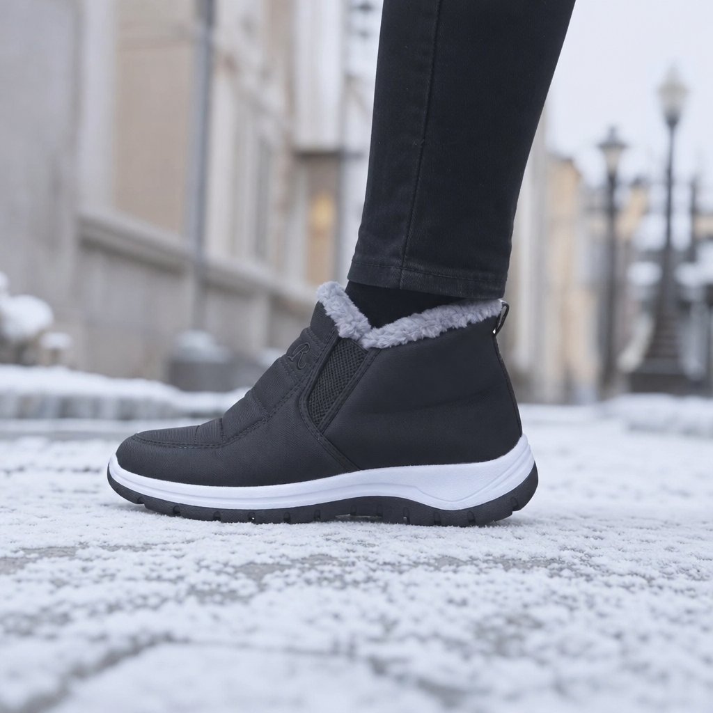 situation — CalidoPaso™ – Botines de Nieve con Forro de Pelo, Sin Cordones