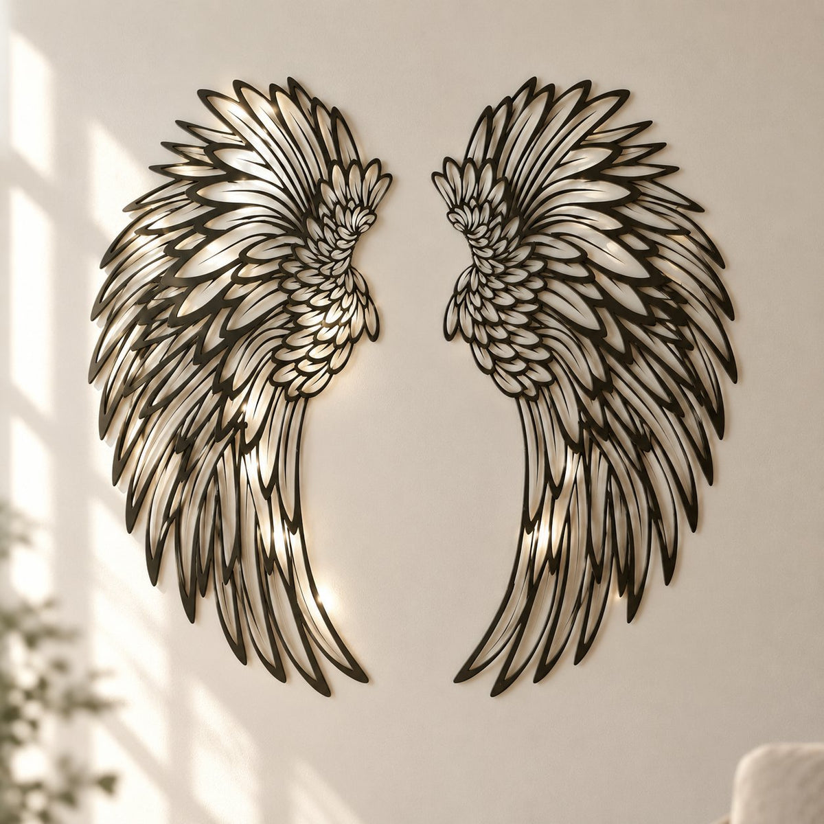 situation — Alas de Ángel de Metal para Pared – Decoración de Acero Calado