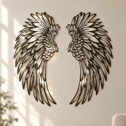 situation — Alas de Ángel de Metal para Pared – Decoración de Acero Calado