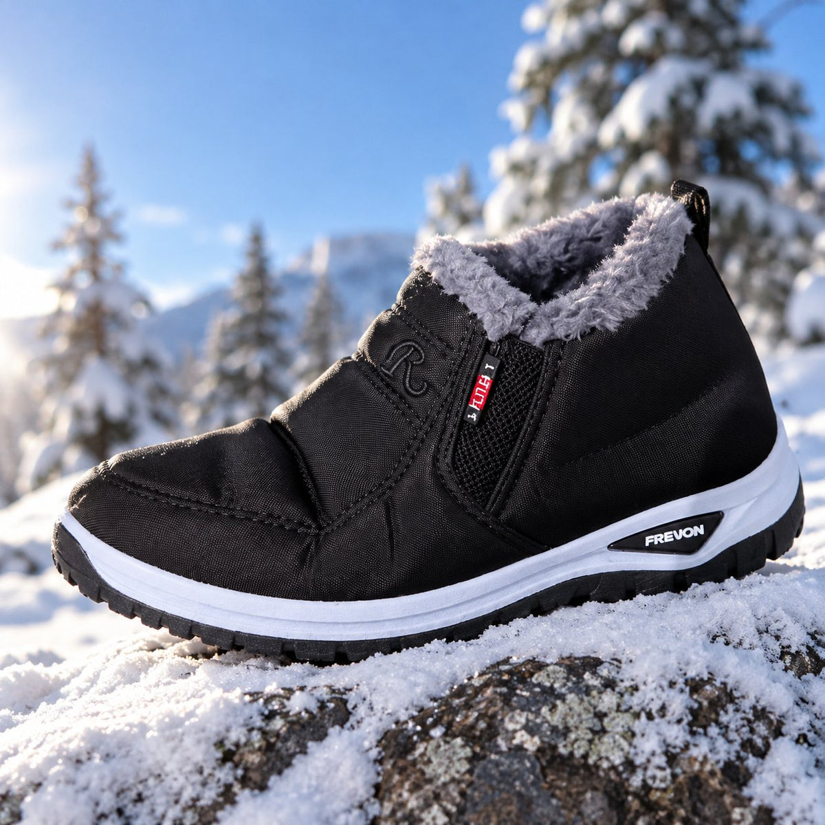 situation — CalidoPaso™ – Botines de Nieve con Forro de Pelo, Sin Cordones