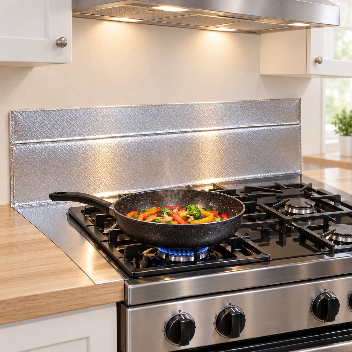situation — Lámina Adhesiva de Aluminio Antigrasa para Cocina – Rollo 60 cm × 5 m