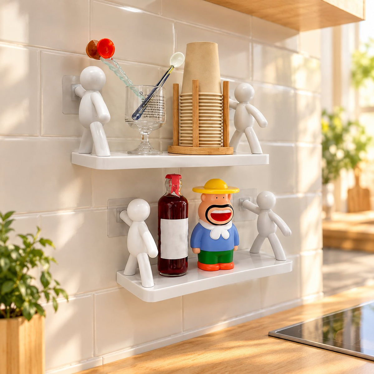 situation — Estante Adhesivo Humanoide para Pared – Sin Taladro