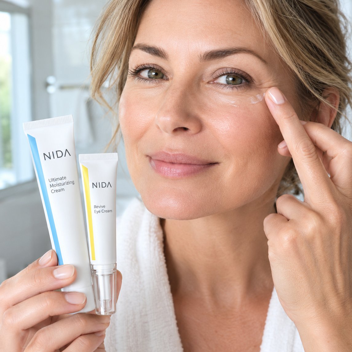 situation — Dúo Antiedad LuminEyes™: Crema Reafirmante + Contorno de Ojos