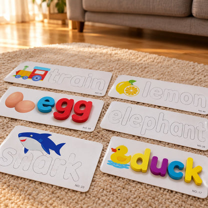 situation — Juego de Deletreo con Letras de Madera – Aprende Inglés Jugando