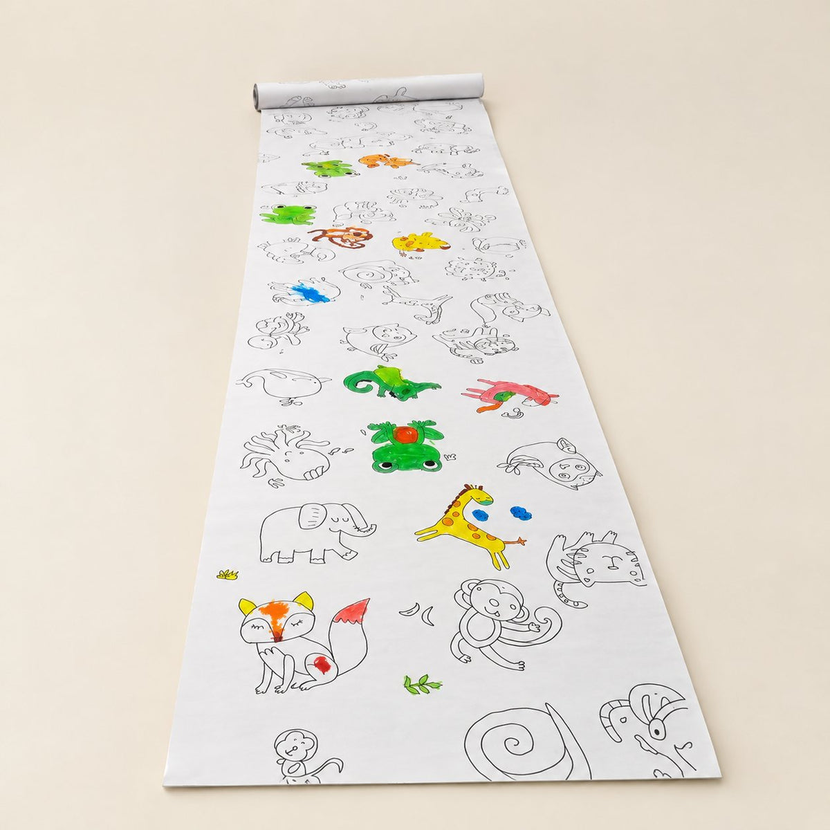 packshot — Rollo Gigante para Colorear – Mundo Animal