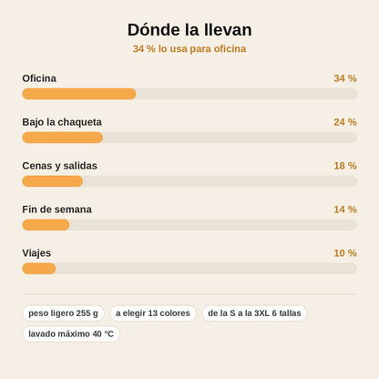 stats — Camiseta de Cuello Alto para Hombre – Corte Entallado y Tejido Elástico