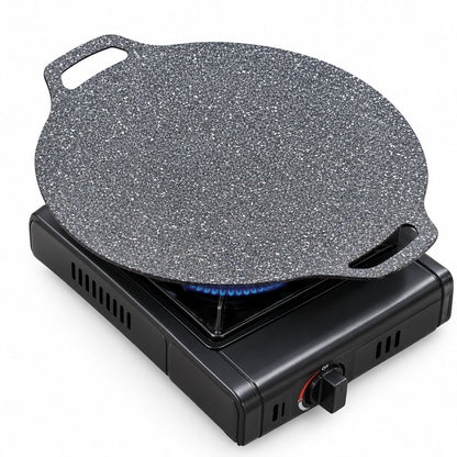 packshot — PlanchaLuna™ – Plancha Redonda Antiadherente de Granito para Fogón de Gas