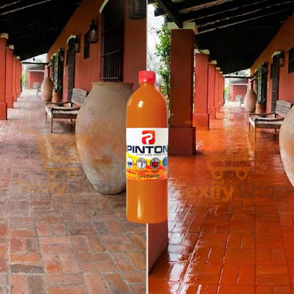 couleur Terracota — Pintura Restauradora para Suelos – Color Intenso y Acabado Brillante