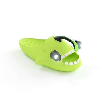 variante Verde fluorescente — Chanclas Pejesapo con Luces LED