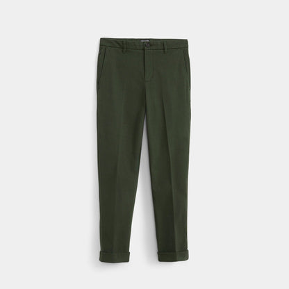 couleur Verde oscuro — Pantalón Chino Elástico para Hombre