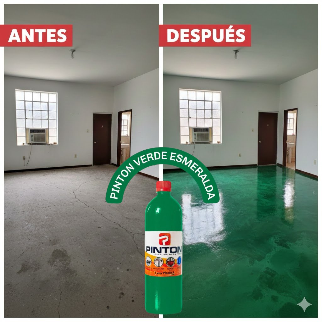 couleur Verde Esmeralda — Pintura Restauradora para Suelos – Color Intenso y Acabado Brillante